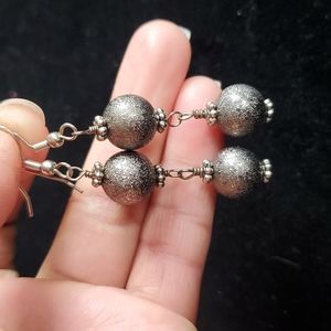 Gray Fashion Jewelry earrings.
